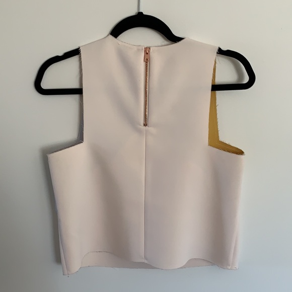 TOPSHOP Raw Edge Color block Tank Top Size US 4 - Picture 3 of 9